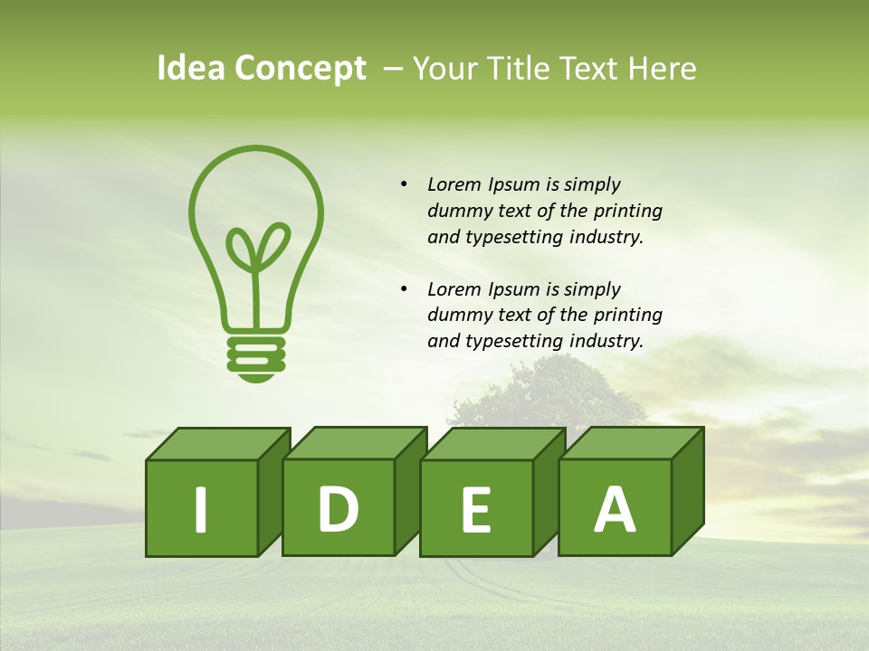 Field Front Cloud PowerPoint Template