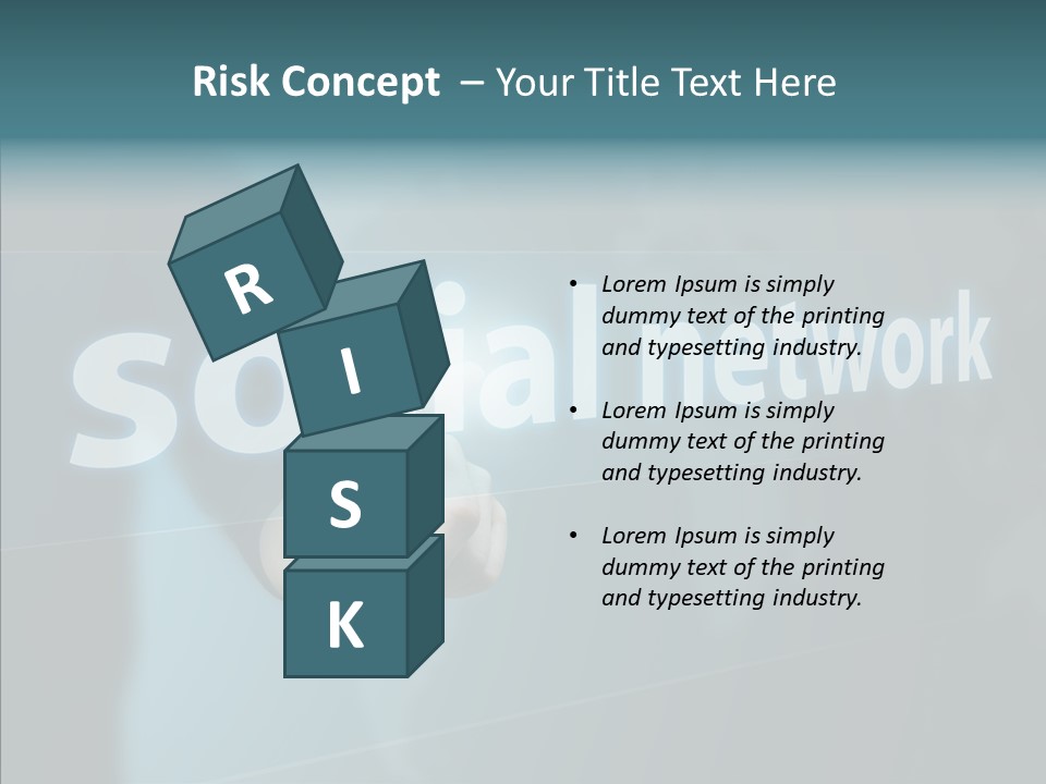Critical Woman High PowerPoint Template