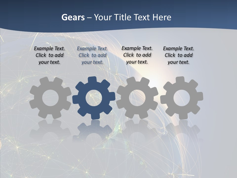 Internet Continent Tourism PowerPoint Template