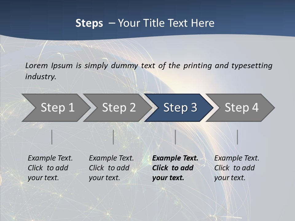 Internet Continent Tourism PowerPoint Template
