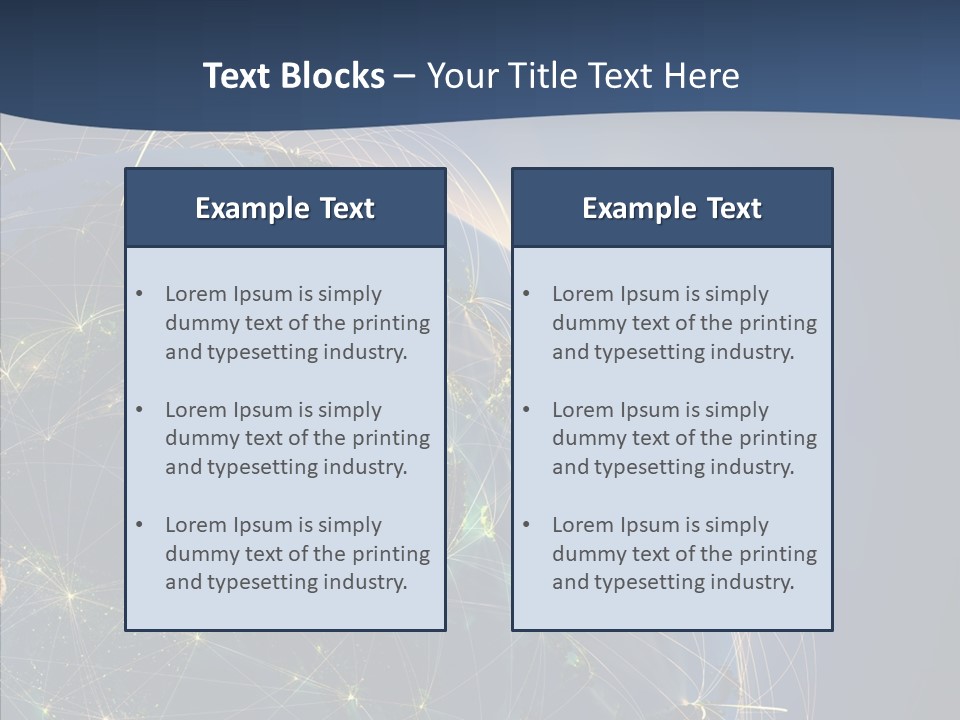Internet Continent Tourism PowerPoint Template