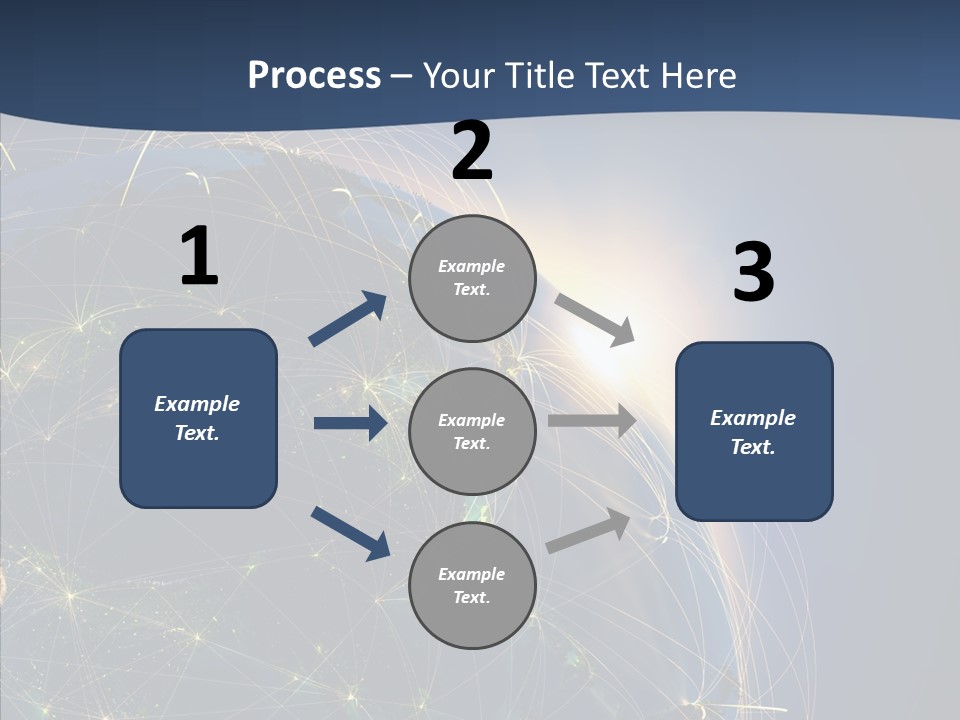 Internet Continent Tourism PowerPoint Template