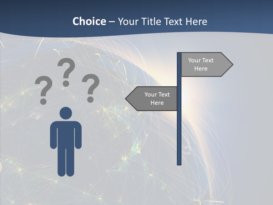 Internet Continent Tourism PowerPoint Template