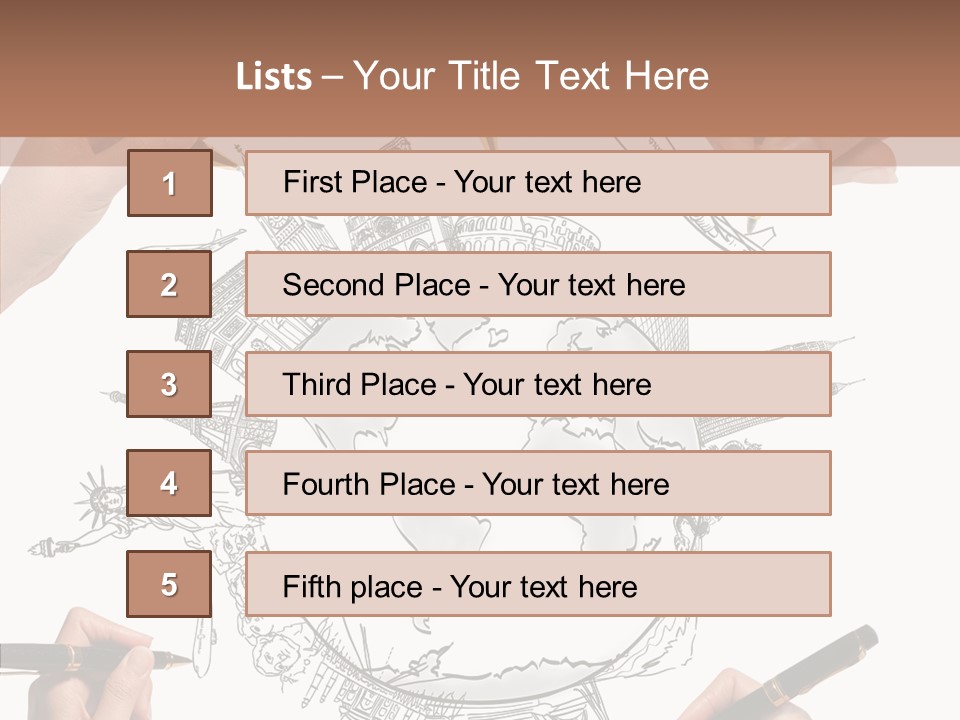 Student Earth Global PowerPoint Template