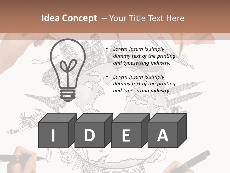 Student Earth Global PowerPoint Template