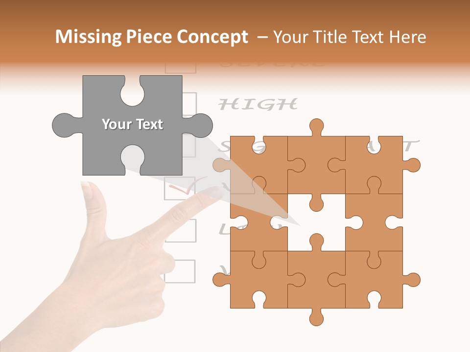 Critical Woman High PowerPoint Template