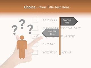 Critical Woman High PowerPoint Template