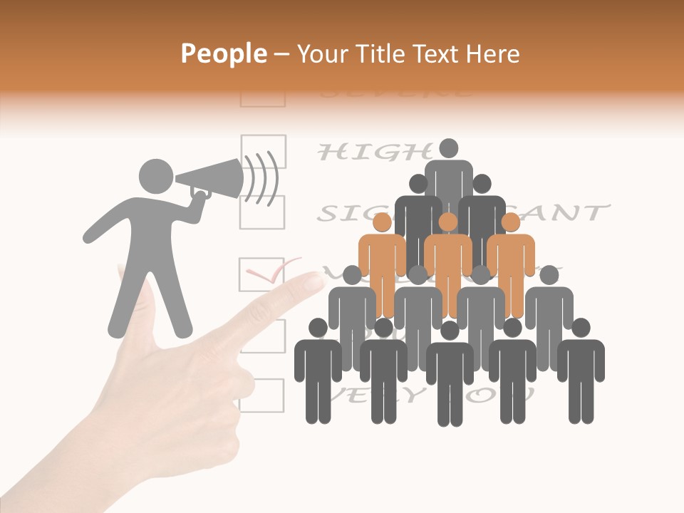 Critical Woman High PowerPoint Template