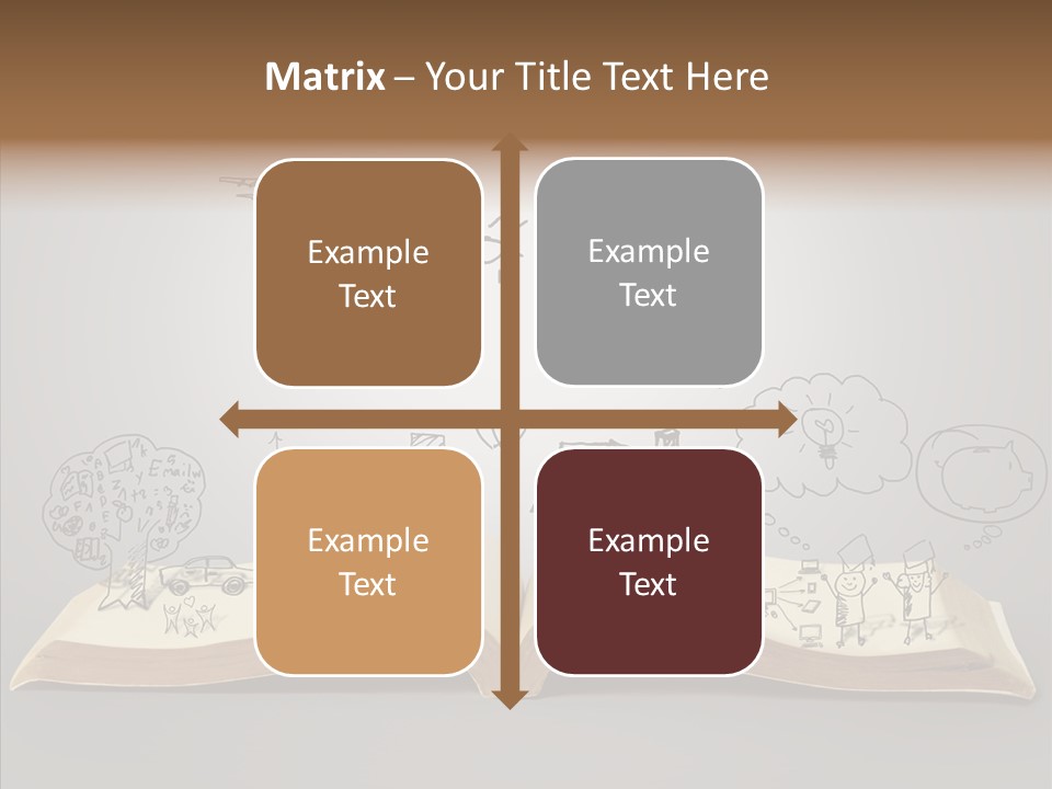 Reading Textbook Magic PowerPoint Template