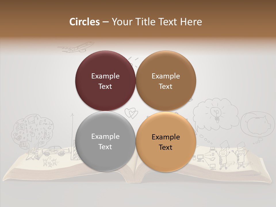 Reading Textbook Magic PowerPoint Template