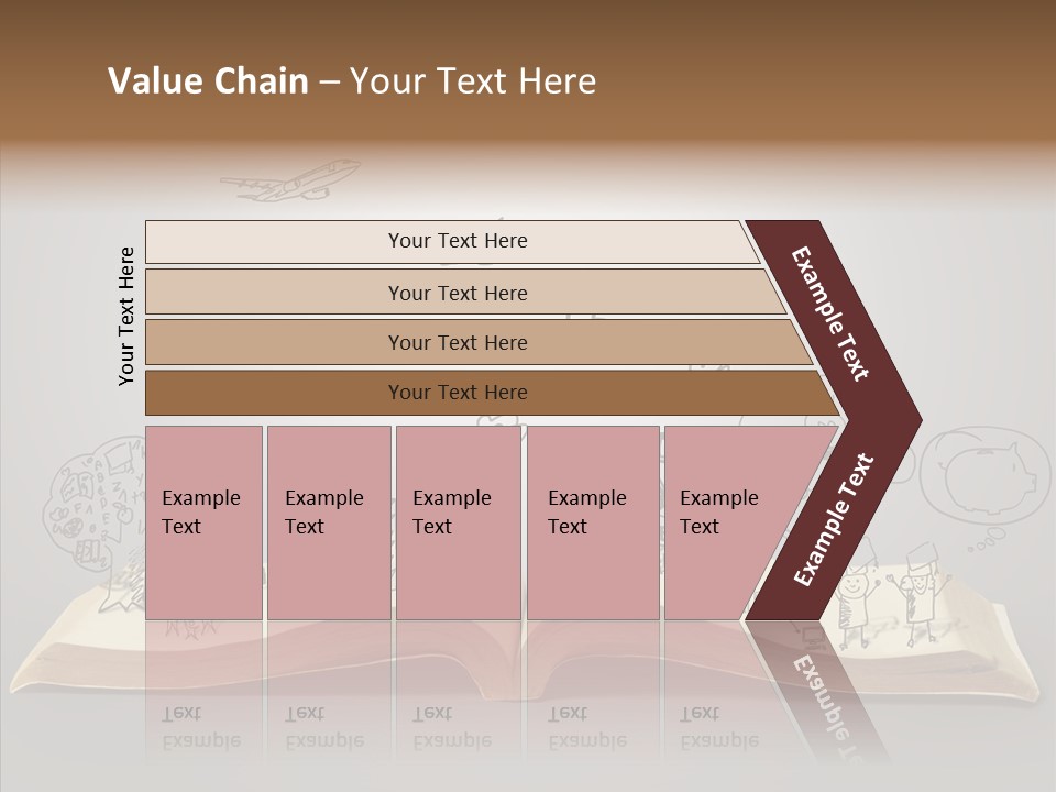 Reading Textbook Magic PowerPoint Template