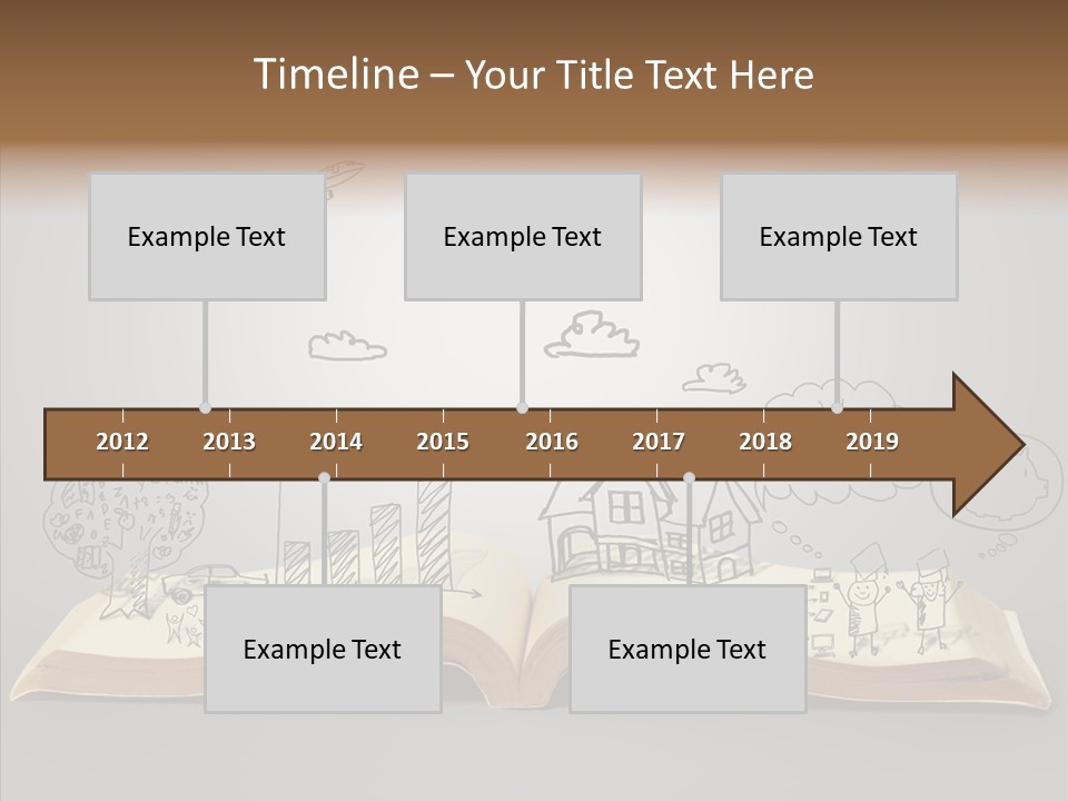 Reading Textbook Magic PowerPoint Template