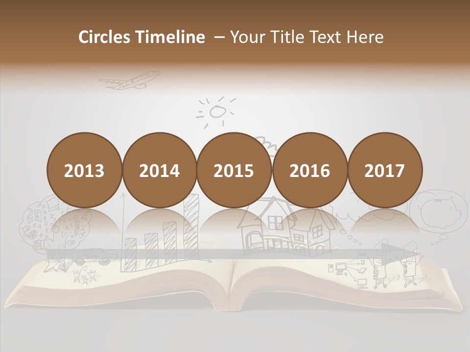 Reading Textbook Magic PowerPoint Template