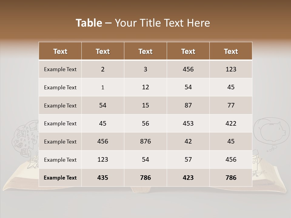 Reading Textbook Magic PowerPoint Template