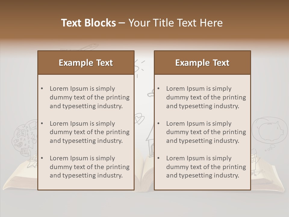 Reading Textbook Magic PowerPoint Template