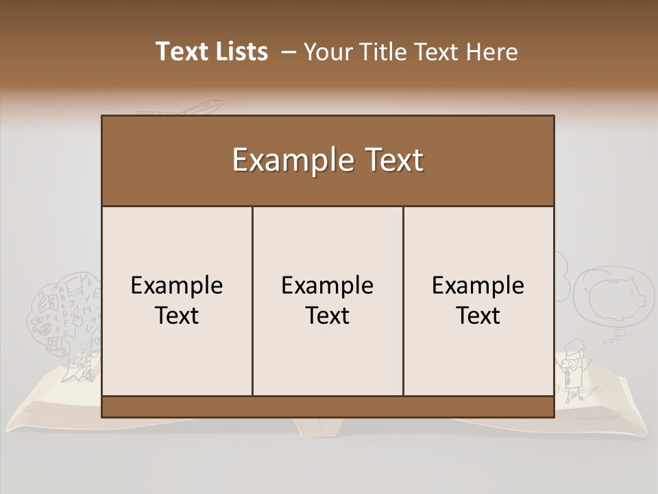 Reading Textbook Magic PowerPoint Template