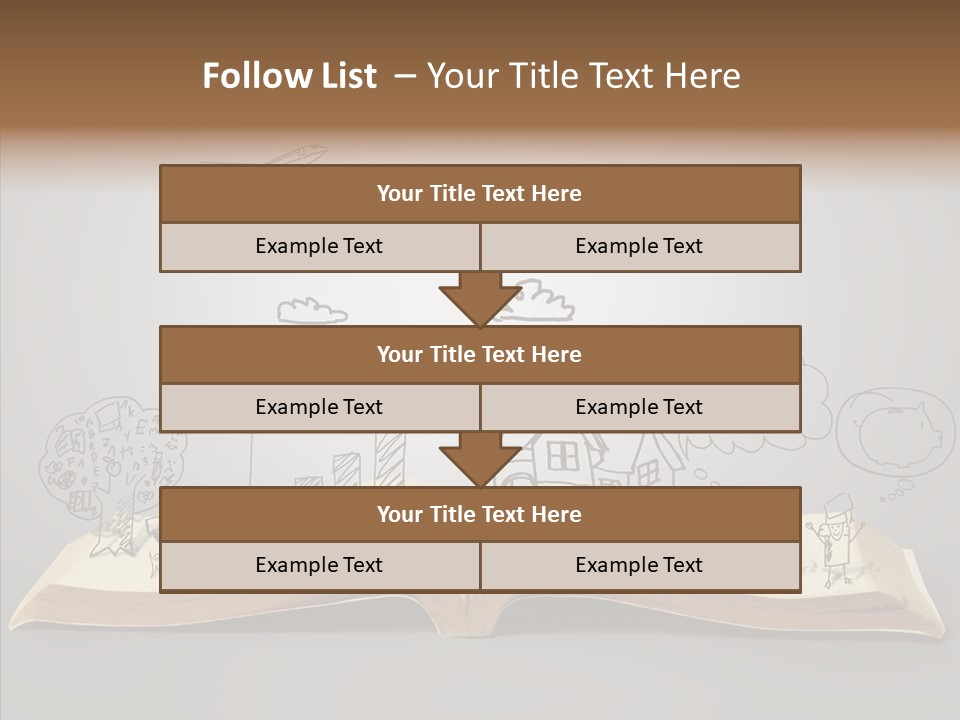 Reading Textbook Magic PowerPoint Template