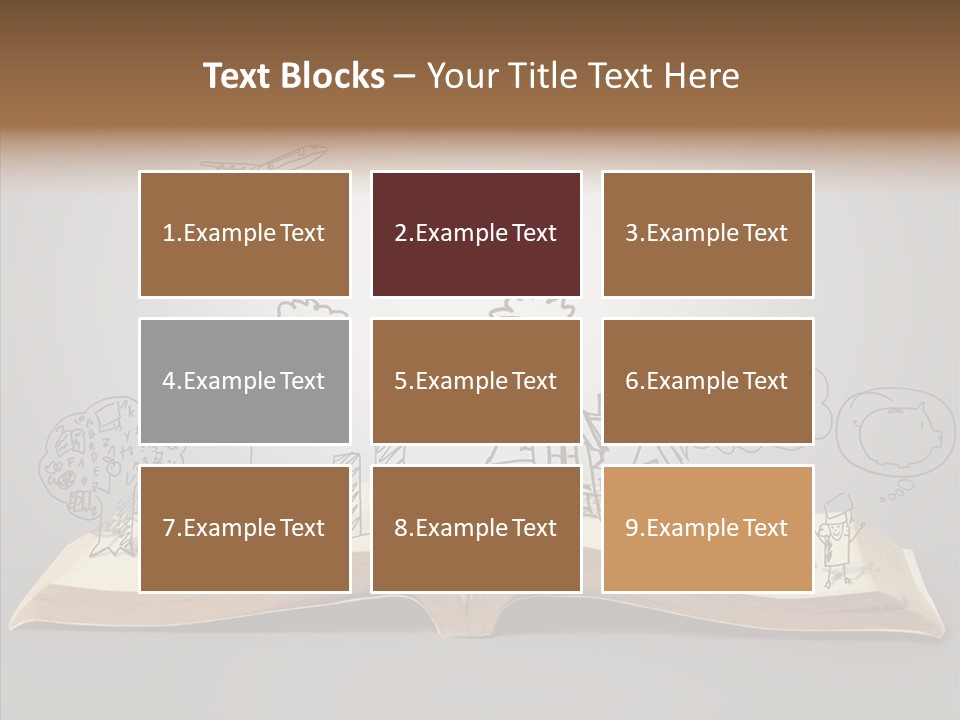 Reading Textbook Magic PowerPoint Template