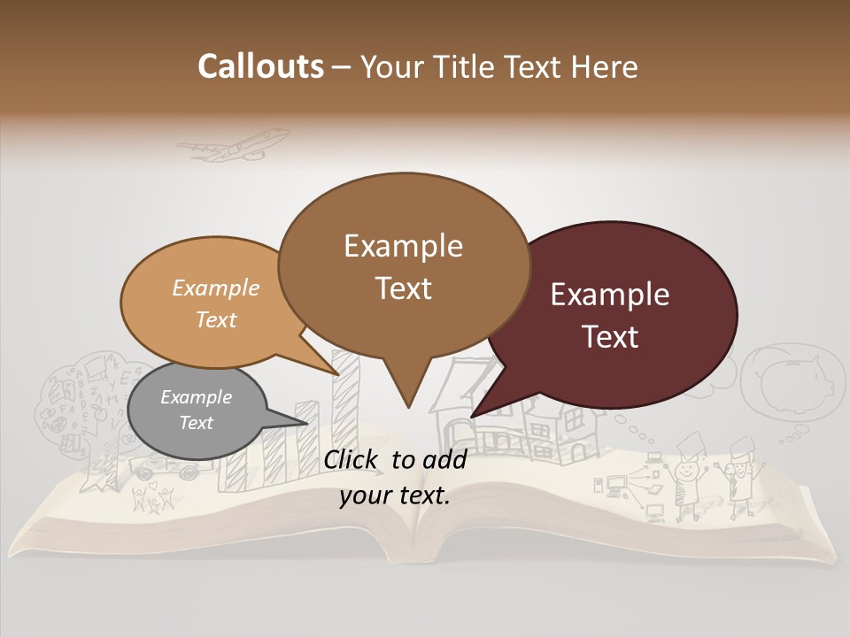 Reading Textbook Magic PowerPoint Template