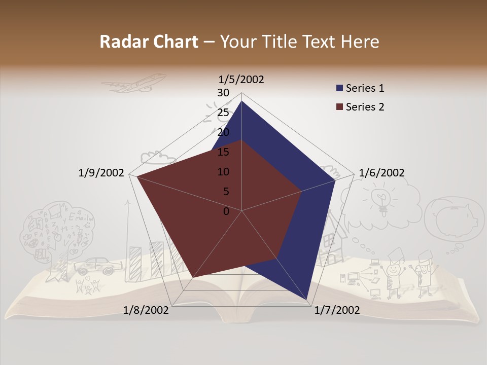 Reading Textbook Magic PowerPoint Template
