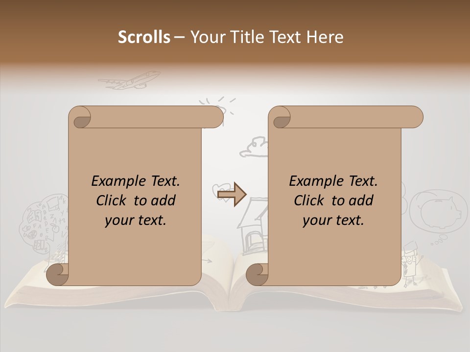 Reading Textbook Magic PowerPoint Template