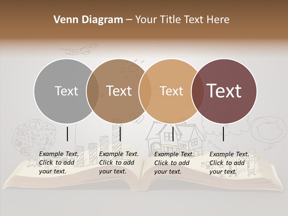 Reading Textbook Magic PowerPoint Template