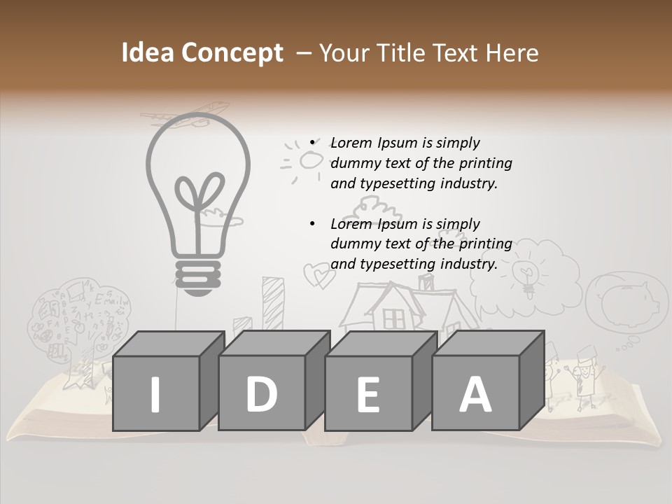 Reading Textbook Magic PowerPoint Template
