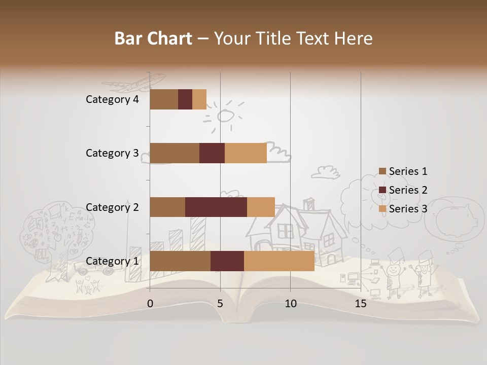 Reading Textbook Magic PowerPoint Template
