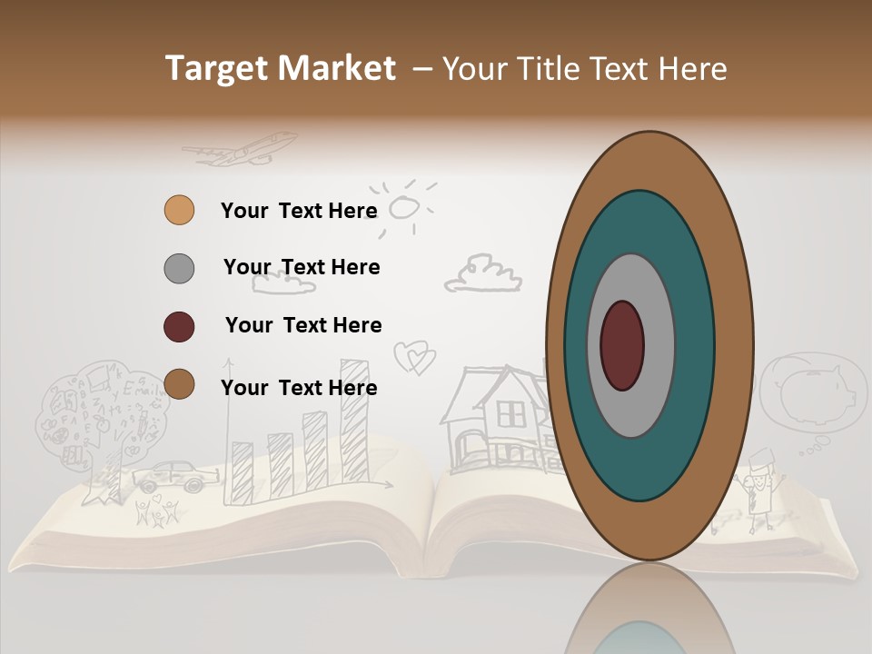 Reading Textbook Magic PowerPoint Template