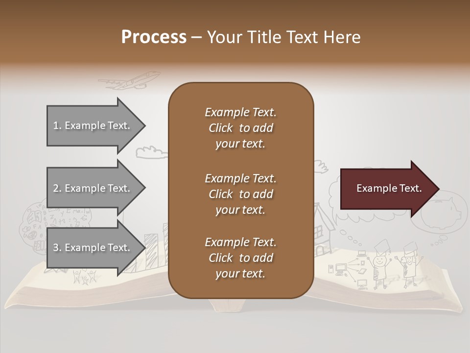 Reading Textbook Magic PowerPoint Template