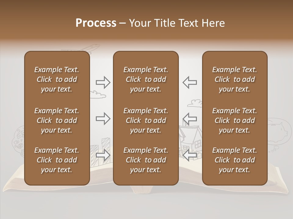 Reading Textbook Magic PowerPoint Template
