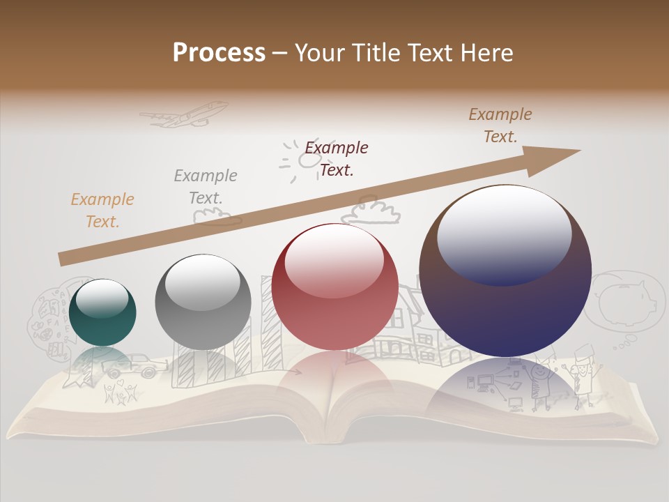 Reading Textbook Magic PowerPoint Template