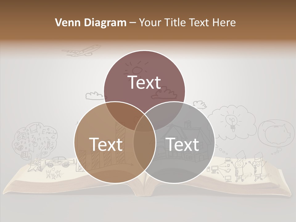 Reading Textbook Magic PowerPoint Template