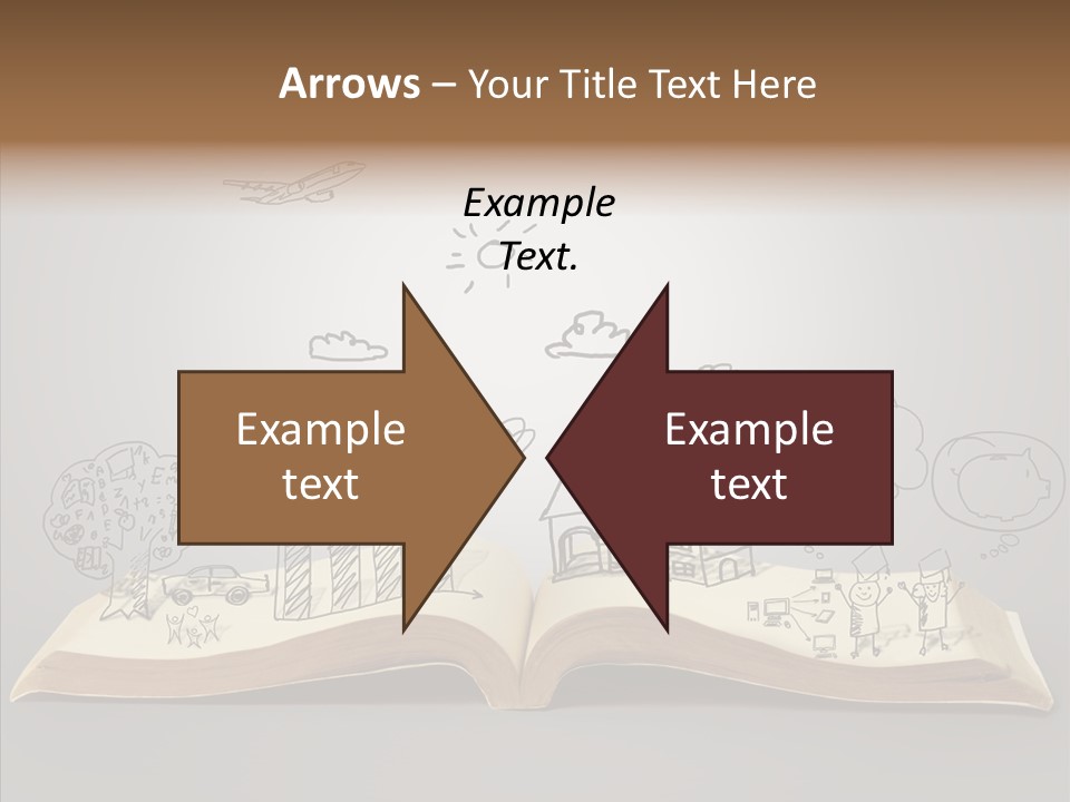 Reading Textbook Magic PowerPoint Template