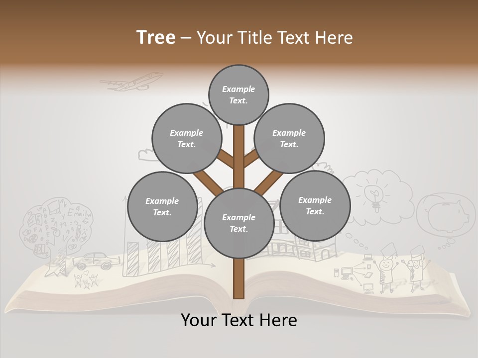 Reading Textbook Magic PowerPoint Template