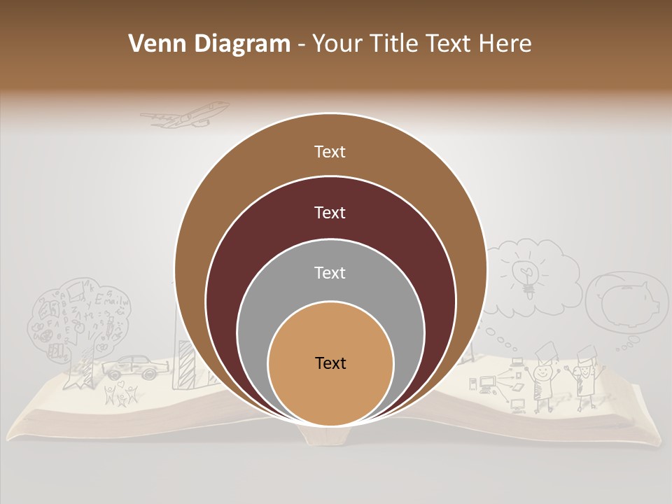 Reading Textbook Magic PowerPoint Template