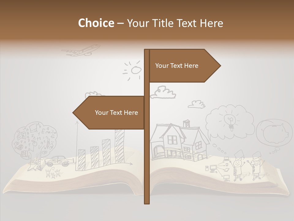 Reading Textbook Magic PowerPoint Template