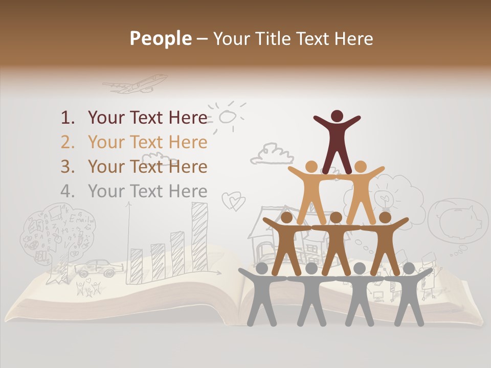 Reading Textbook Magic PowerPoint Template