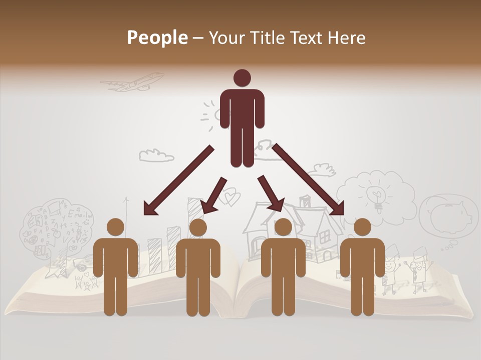 Reading Textbook Magic PowerPoint Template