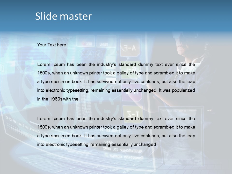 Man Health Screens PowerPoint Template