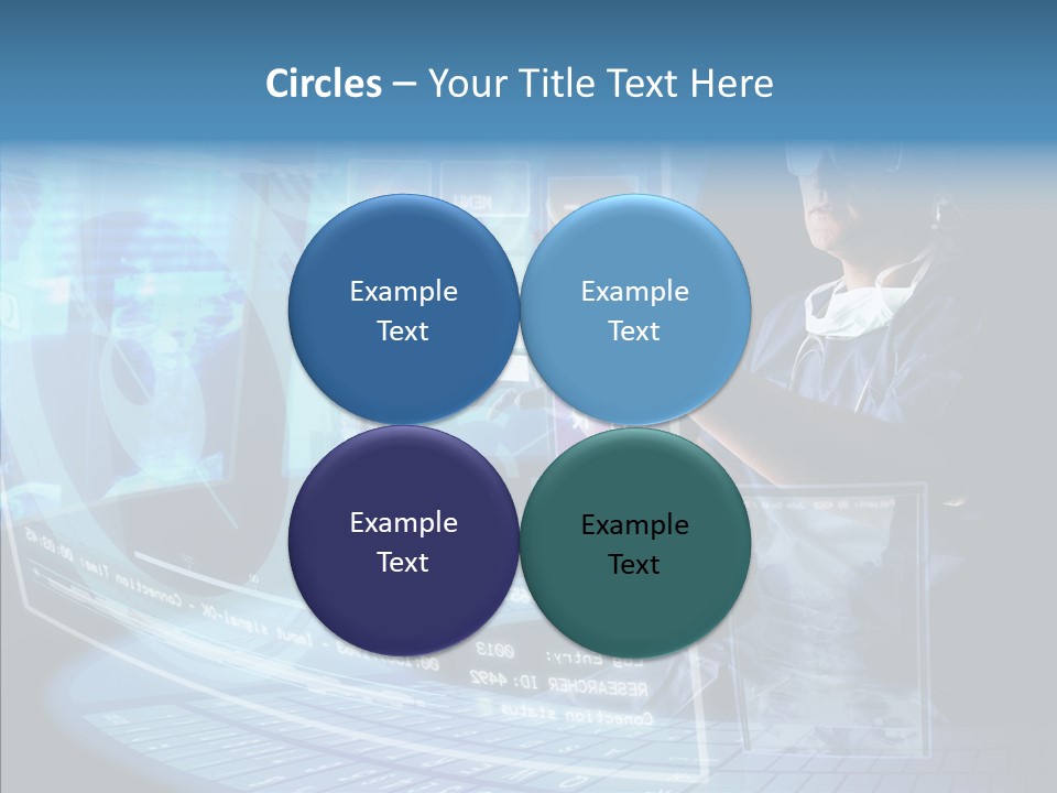 Man Health Screens PowerPoint Template