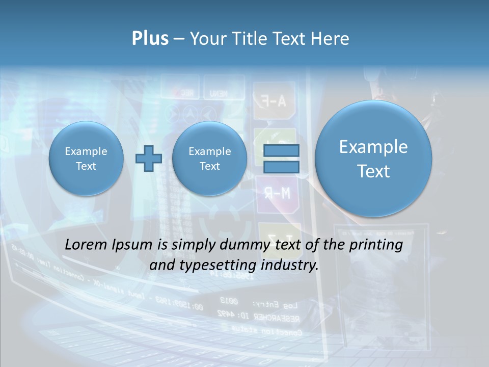 Man Health Screens PowerPoint Template