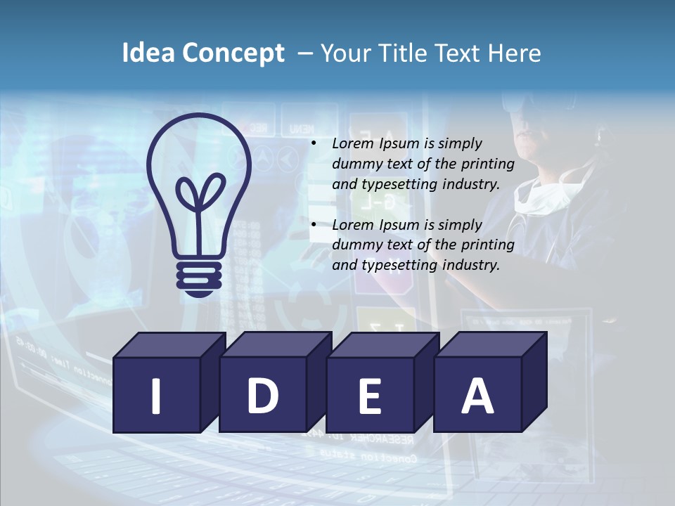 Man Health Screens PowerPoint Template