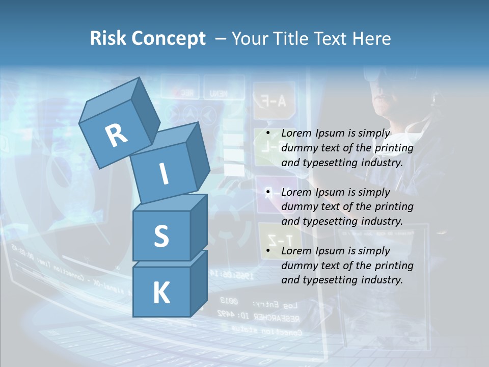 Man Health Screens PowerPoint Template