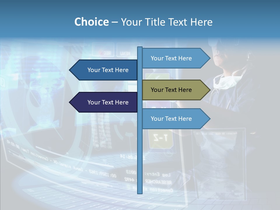 Man Health Screens PowerPoint Template