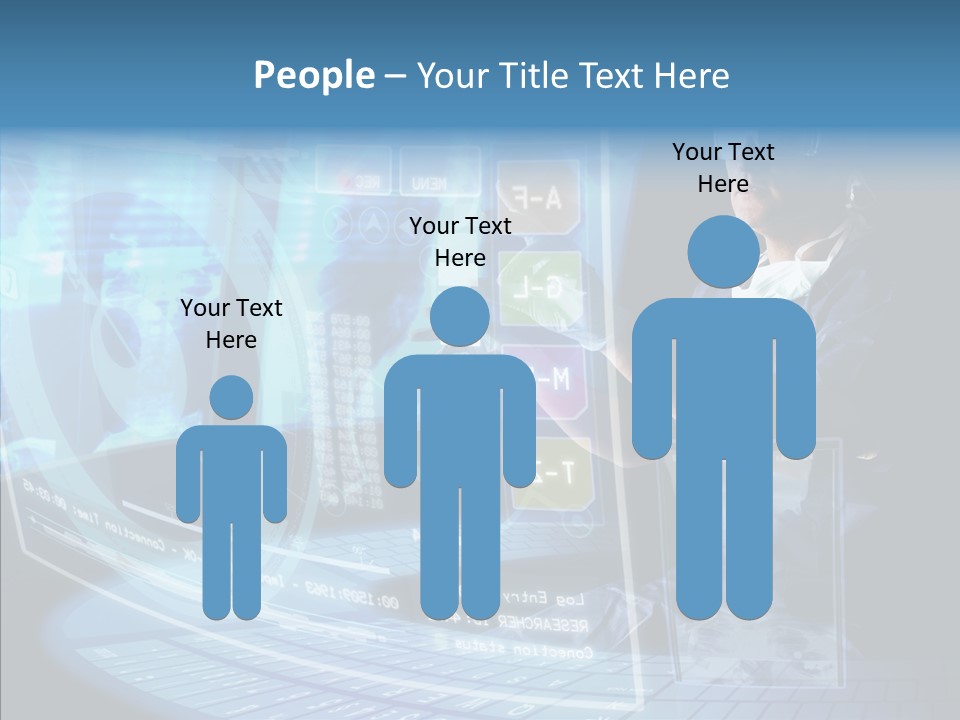 Man Health Screens PowerPoint Template