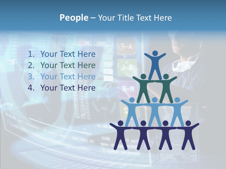 Man Health Screens PowerPoint Template