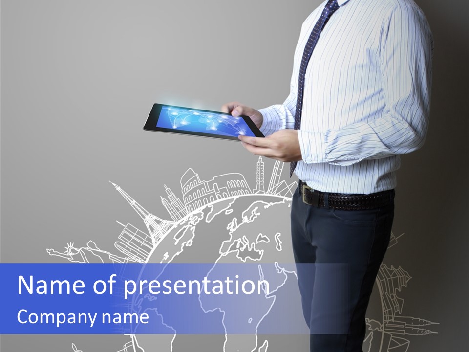 Tablet Article Information PowerPoint Template