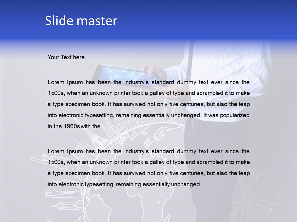 Tablet Article Information PowerPoint Template