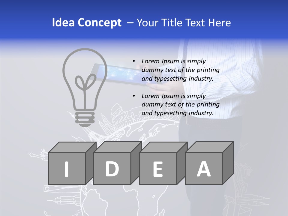 Tablet Article Information PowerPoint Template